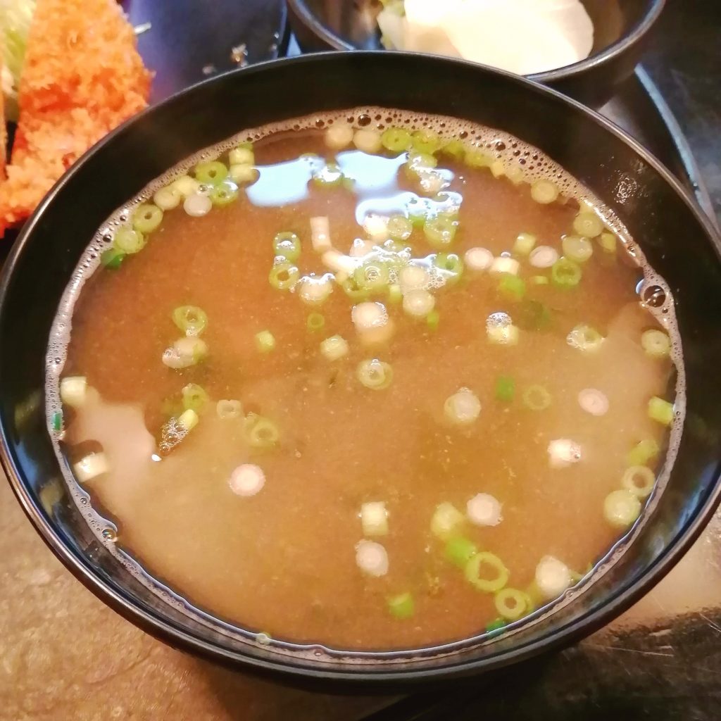 高円寺とんかつ「松永」お味噌汁