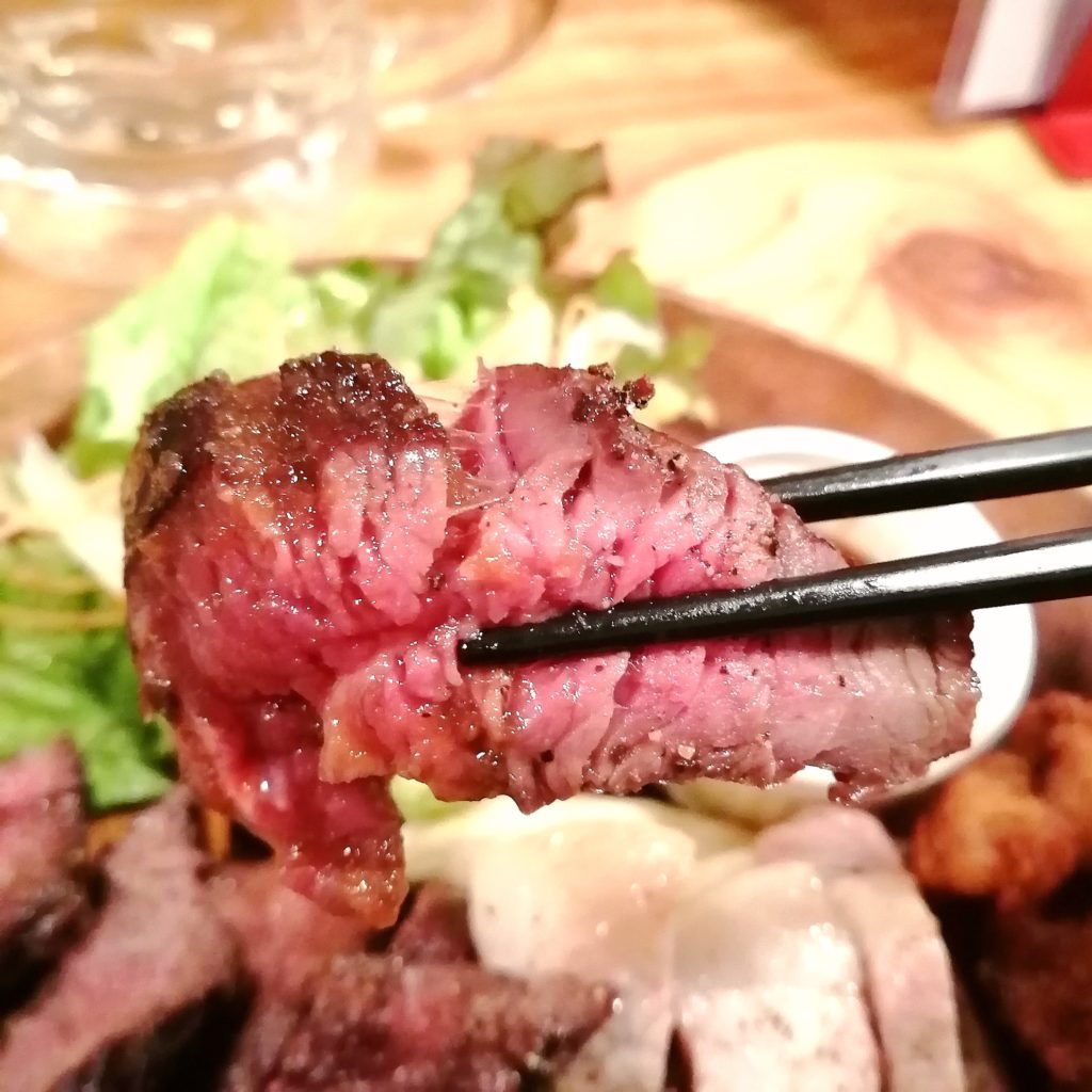 高円寺肉料理「ブラチョーラ」肉あいもりステーキプレート・牛ステーキ