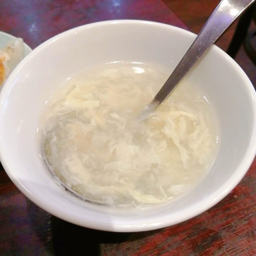 高円寺台湾料理「雄旺」五目チャーハンと焼き餃子・玉子スープ